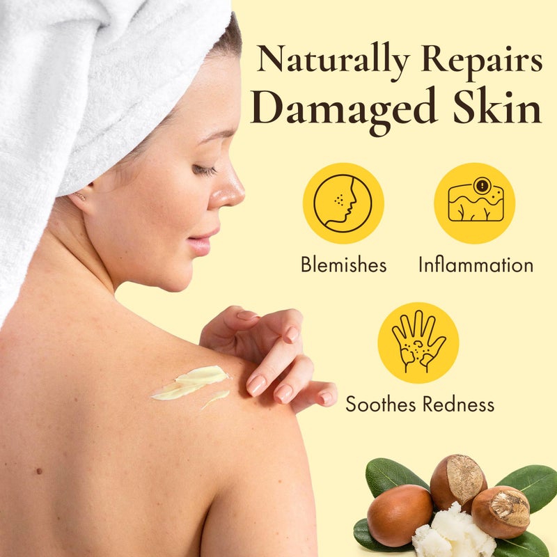 HalalEveryDay Raw Unrefined Grade A Soft and Smooth Yellow African Shea Butter from Ghana - Amazing quality and consistency - comes in a 16 oz Jar - Total weight approximately 14 oz - Image 5